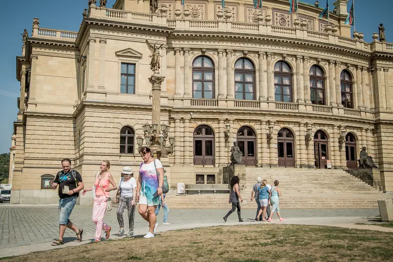 Panoramatický pohled na Prahu při Scavenger Hunt teambuildingu